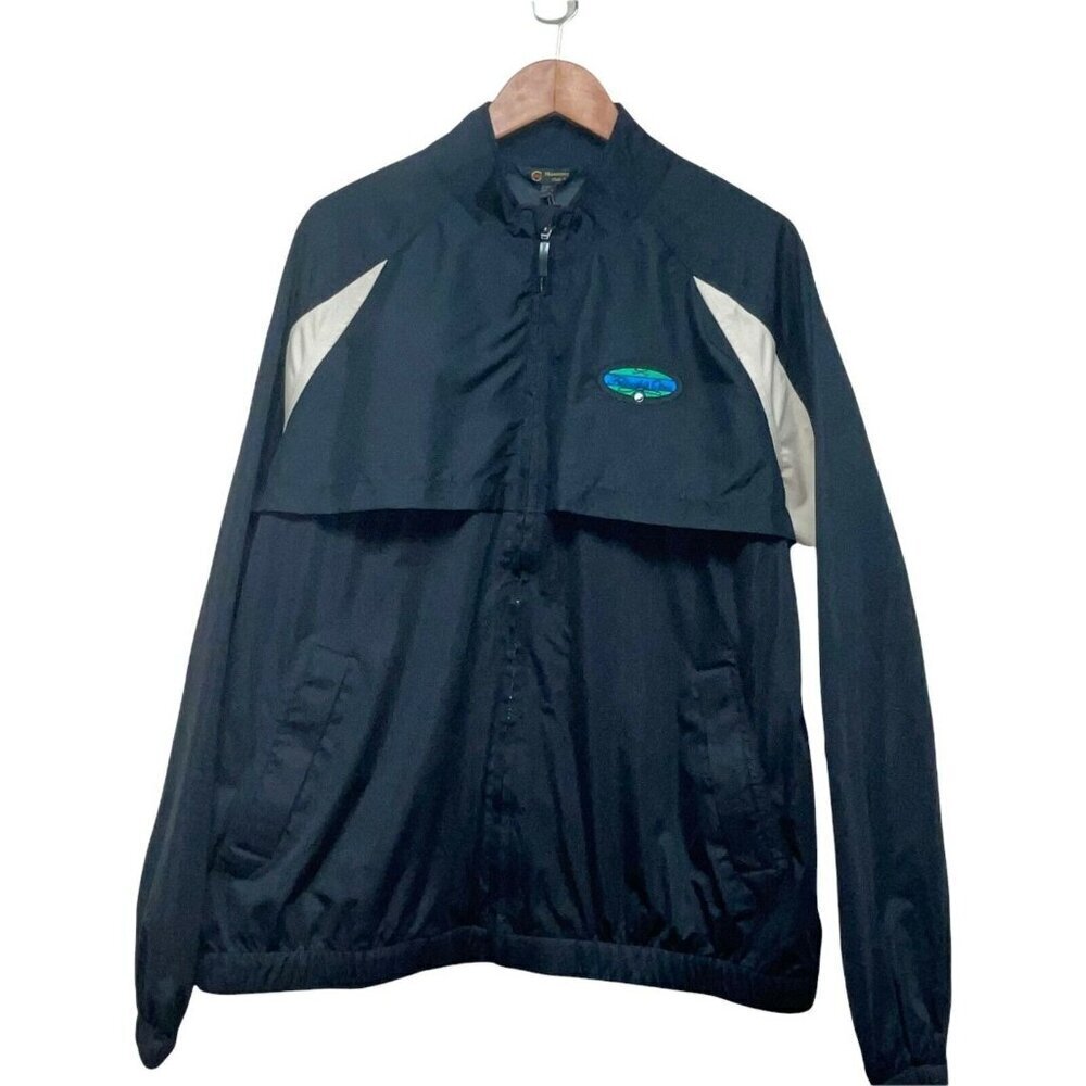 NEW! Monterey Club Fellowship Golf Open Blue Waterproof Windbreaker Jacket Large